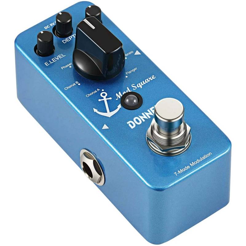PEDAL DE EFECTO DONNER ECHO SQUARE DELAY- 7 MODOS DE DELAY-TRUE BYPASS